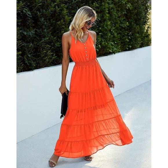 PrettyGarden Dresses & Skirts - PRETTYGARDEN Women's Causal Summer Dress Spaghetti Strap Sleeveless